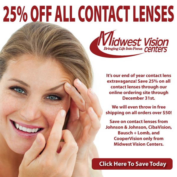 25% Off On All Contact Lenses